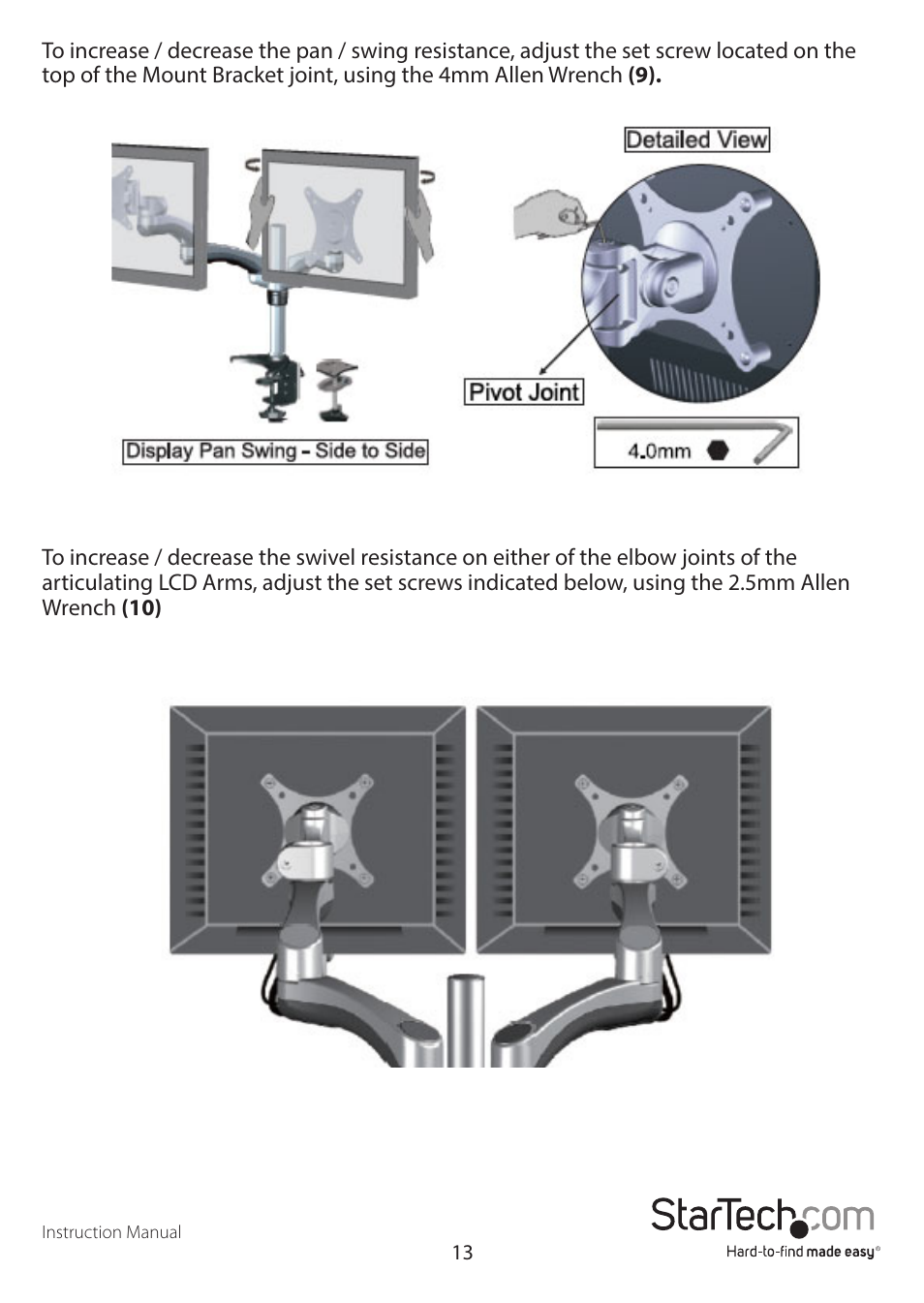 StarTech.com ARMDUAL User Manual | Page 16 / 19