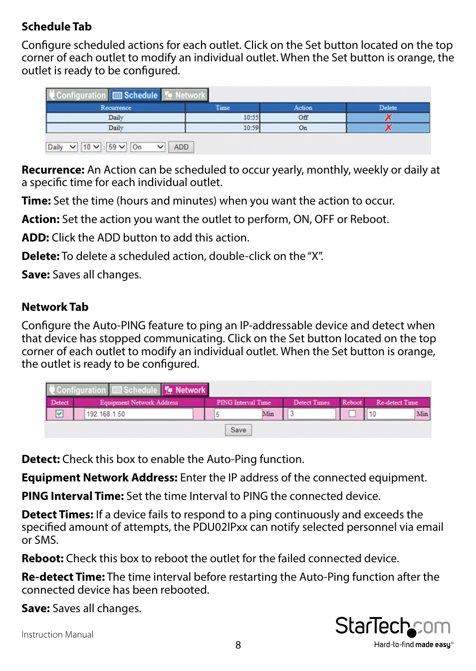 StarTech.com PDU02IPSC Manual User Manual | Page 12 / 29