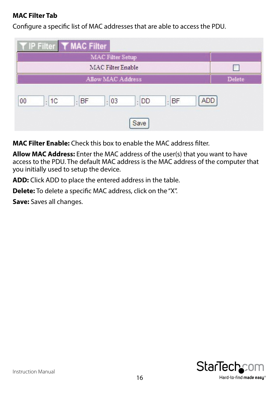 StarTech.com PDU02IPSC Manual User Manual | Page 20 / 29