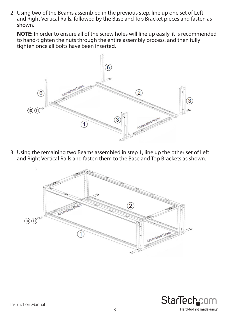 StarTech.com 4POSTRACK42 User Manual | Page 6 / 10