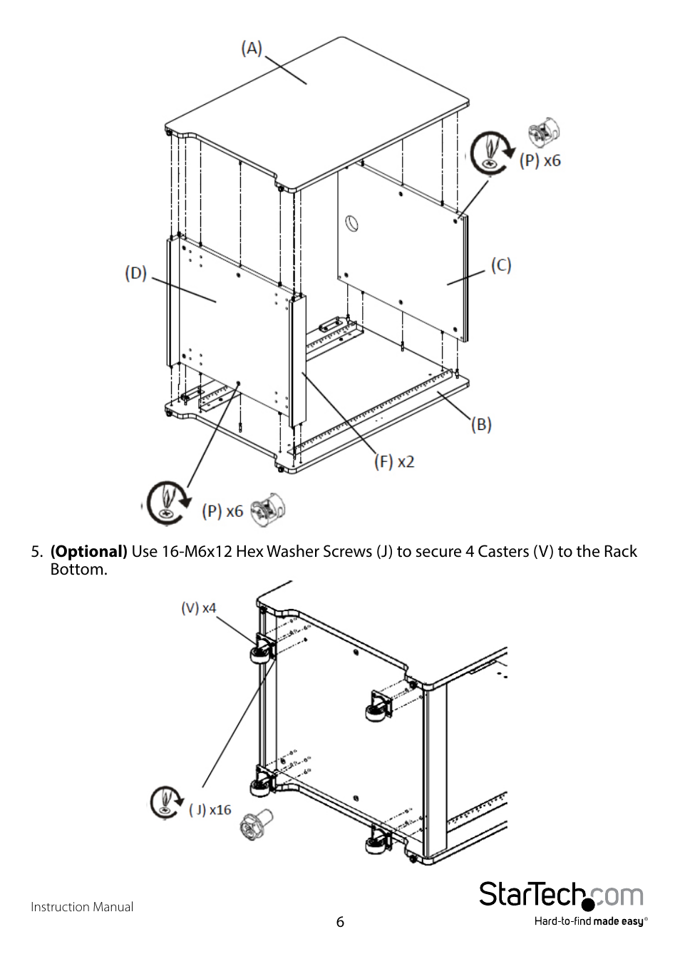 StarTech.com RKWOODCAB12 User Manual | Page 8 / 14