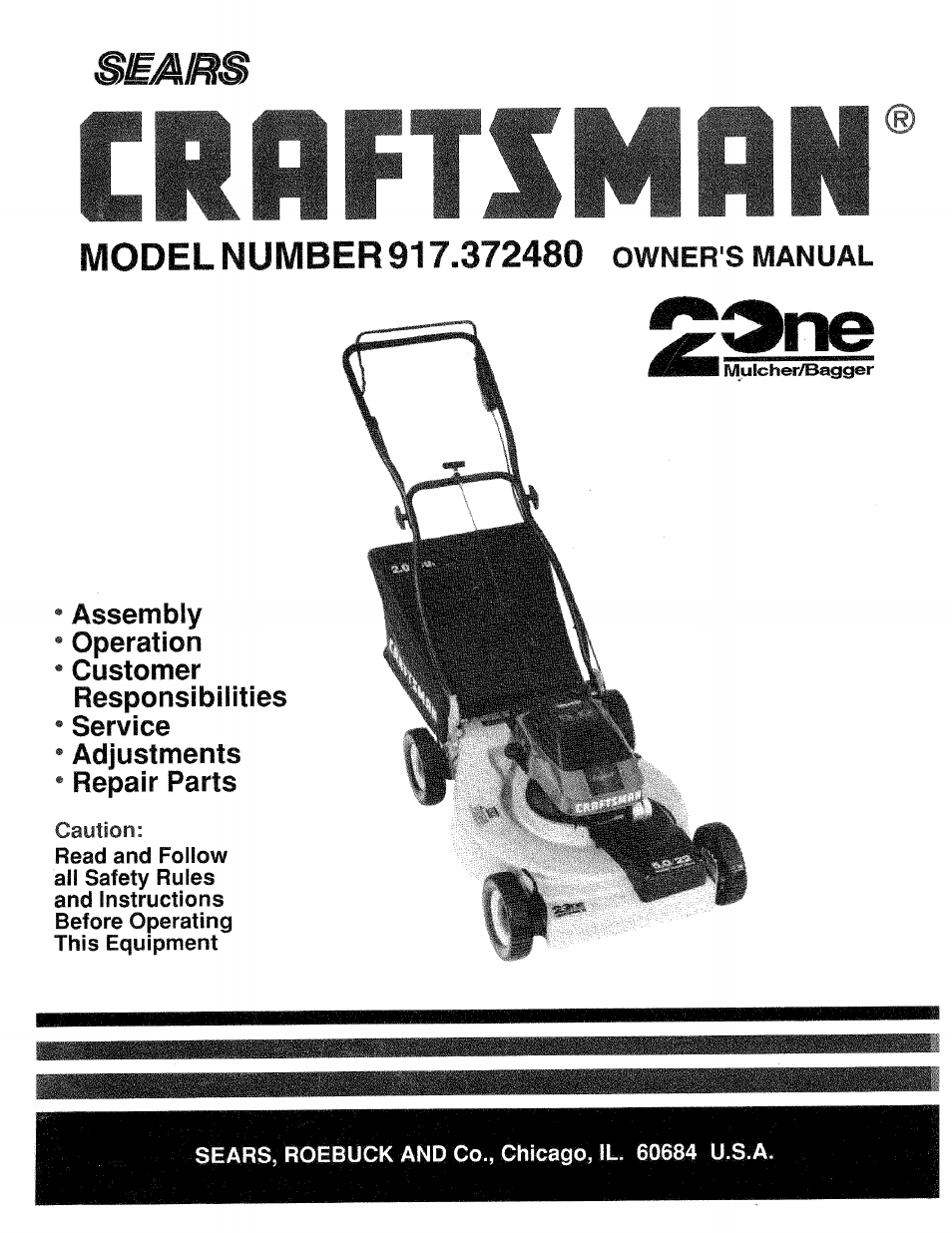 Craftsman 917.372480 User Manual | 28 pages