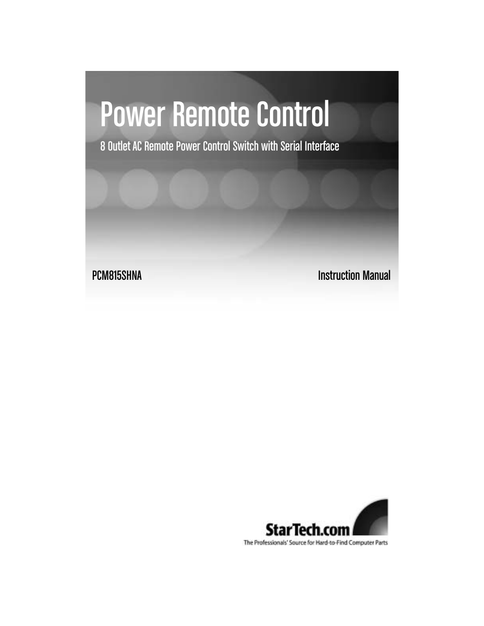 StarTech.com PCM815SHNA User Manual | 21 pages