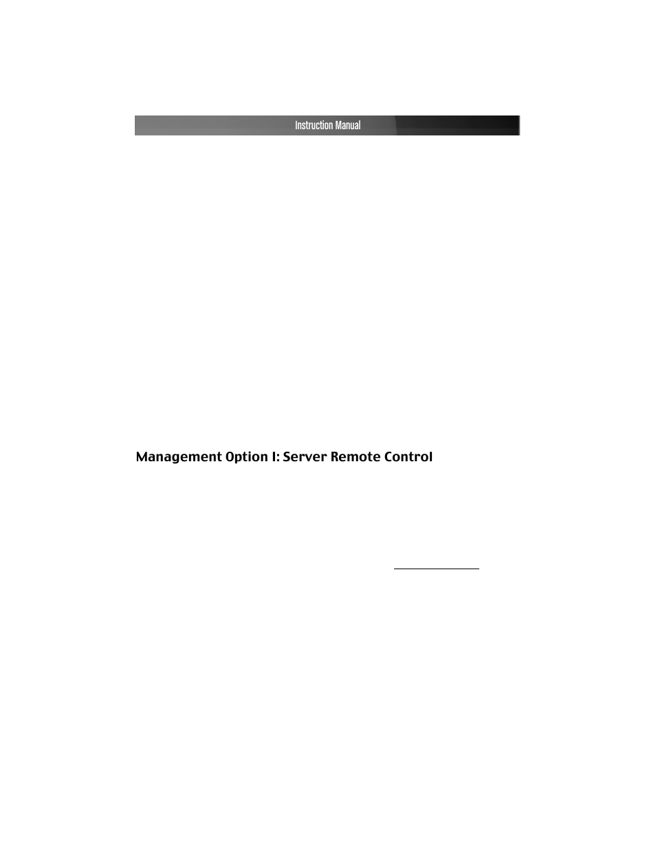 Management option i: server remote control, Instruction manual | StarTech.com PCM815SHNA User Manual | Page 7 / 21