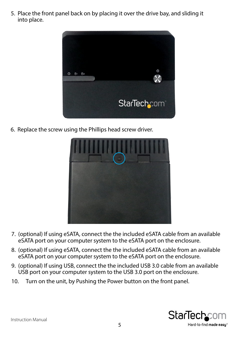 StarTech.com S3520WU33ER User Manual | Page 8 / 13