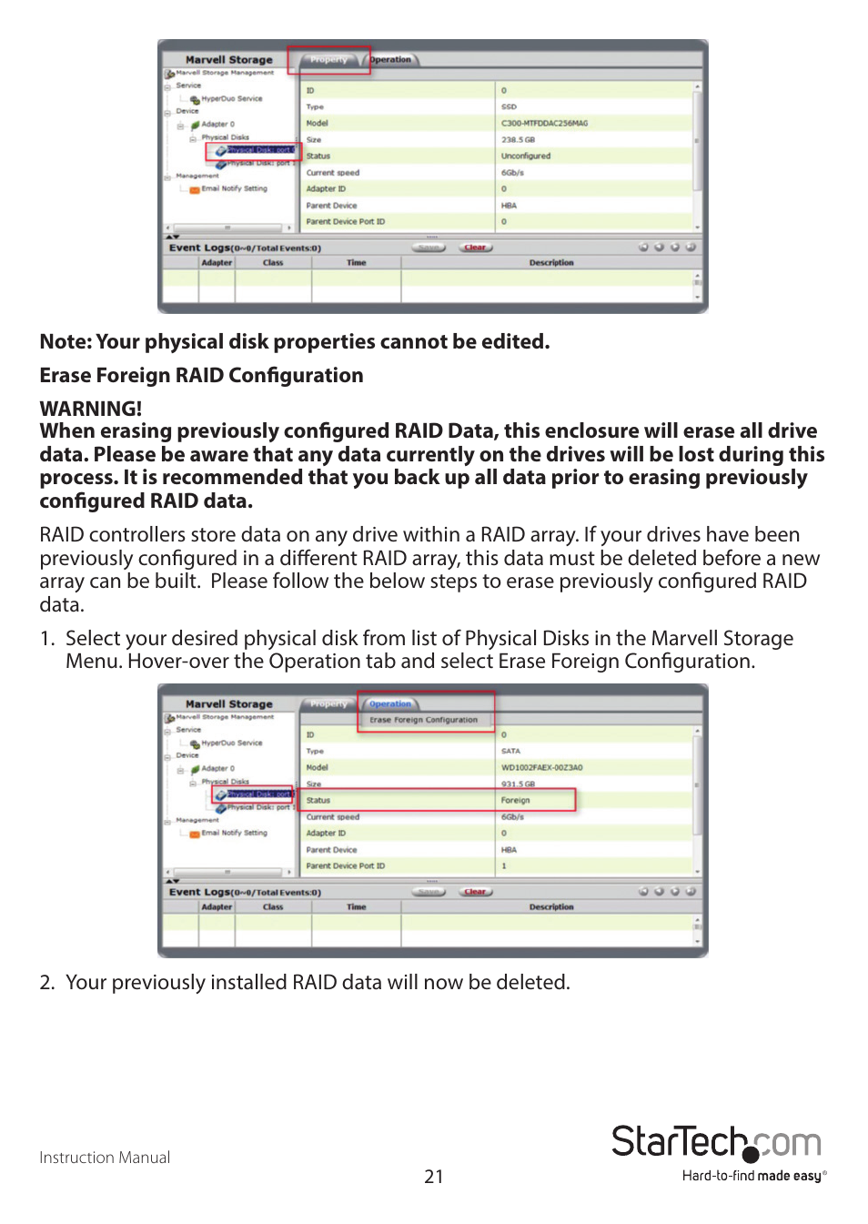 StarTech.com S354SMTB2R User Manual | Page 24 / 26