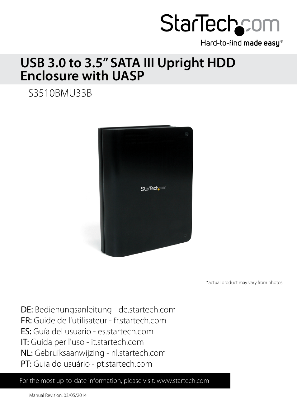 StarTech.com S3510BMU33B User Manual | 11 pages