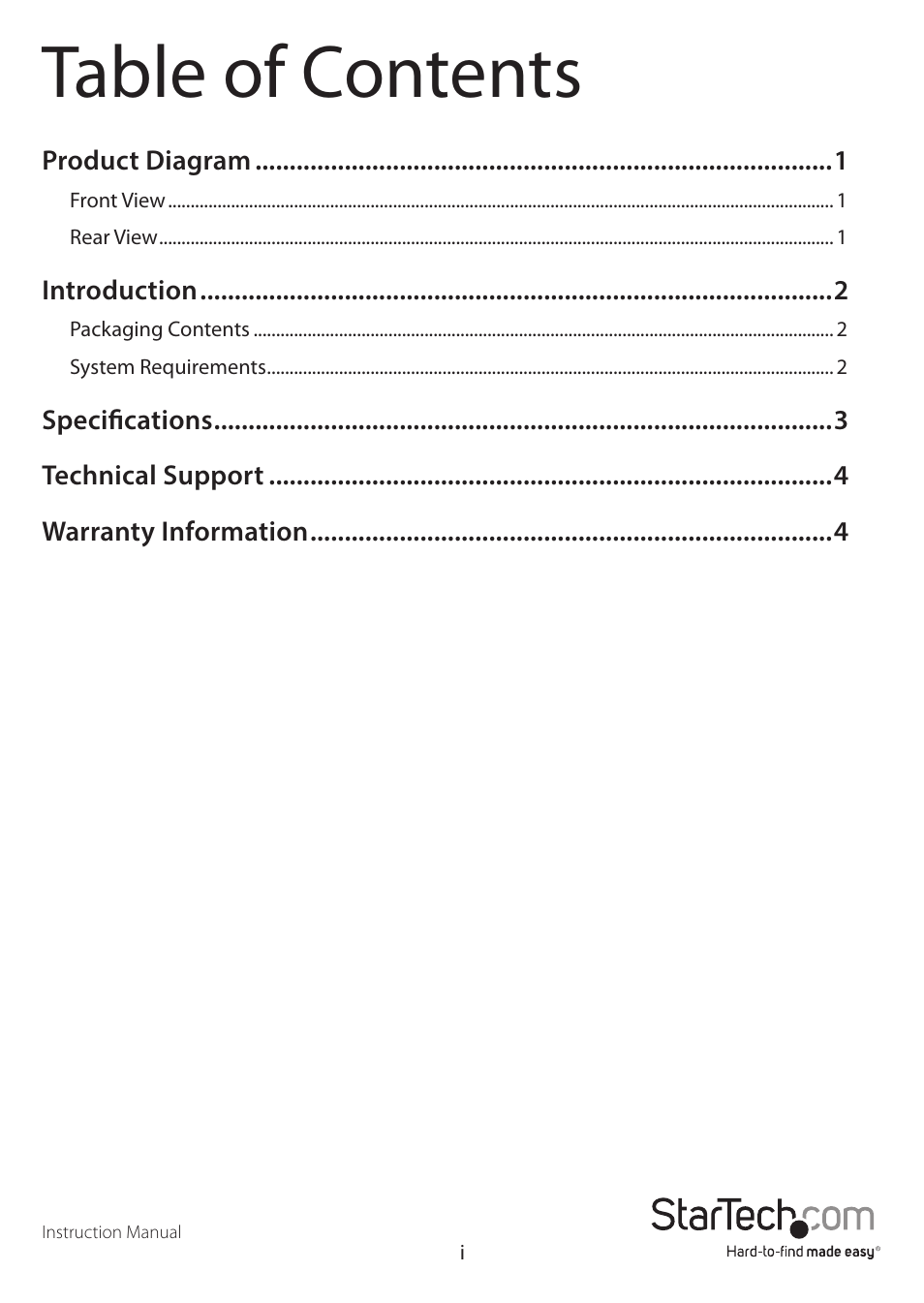 StarTech.com S352BU33RER Manual User Manual | Page 3 / 14