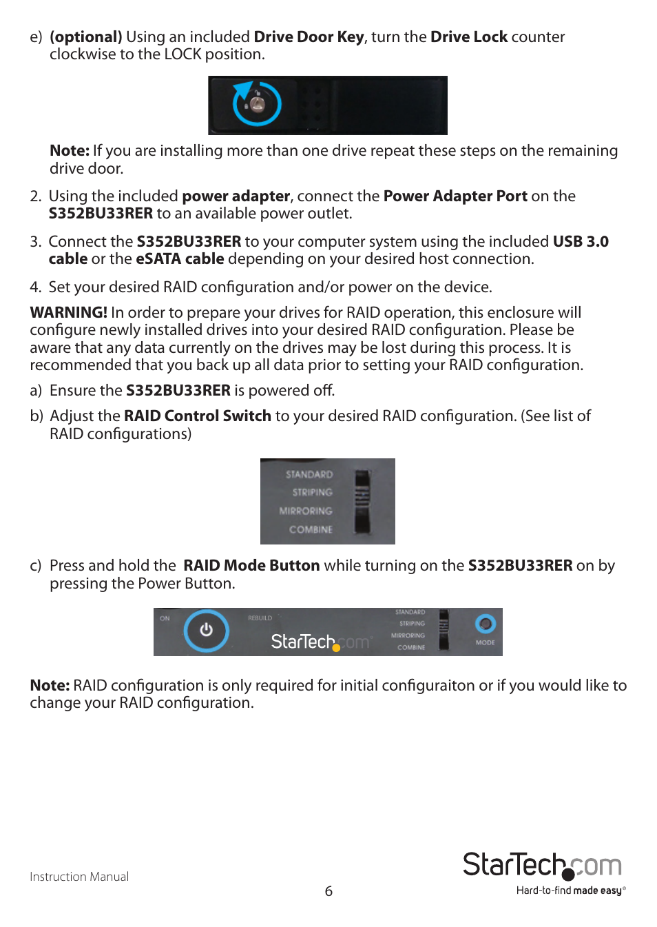 StarTech.com S352BU33RER Quick Start User Manual | Page 9 / 12