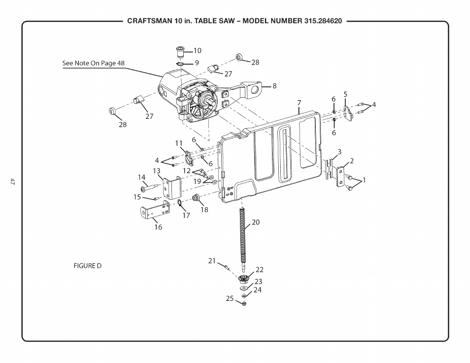 Craftsman 315.284620 User Manual | Page 47 / 52