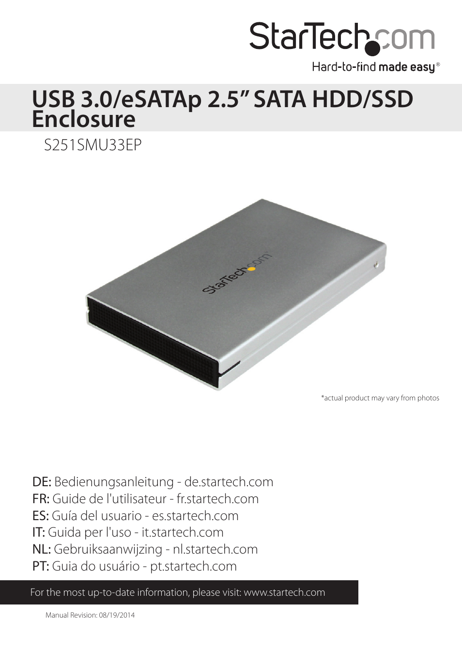 StarTech.com S251SMU33EP User Manual | 12 pages