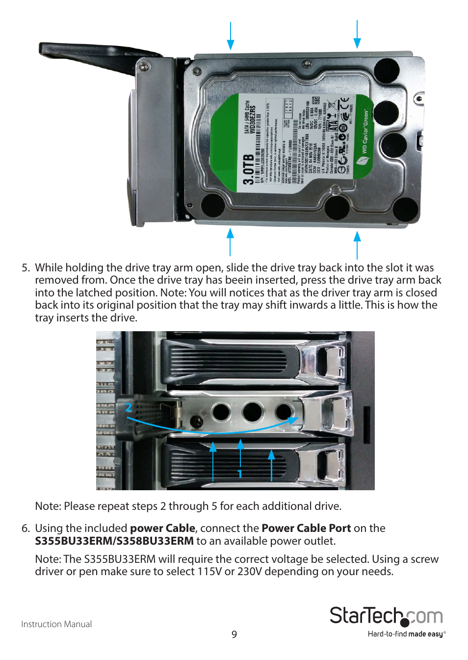 StarTech.com S358BU33ERM User Manual | Page 12 / 16