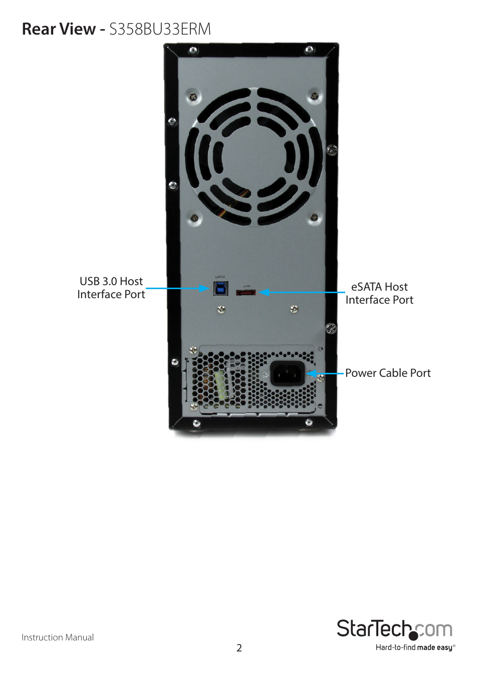 StarTech.com S358BU33ERM User Manual | Page 5 / 16