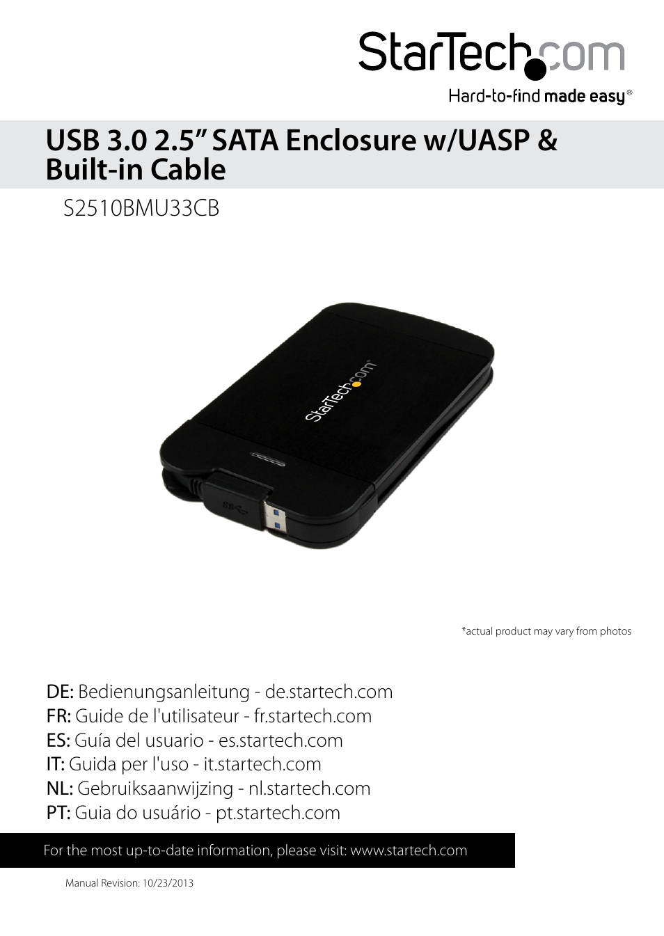 StarTech.com S2510BMU33CB User Manual | 12 pages