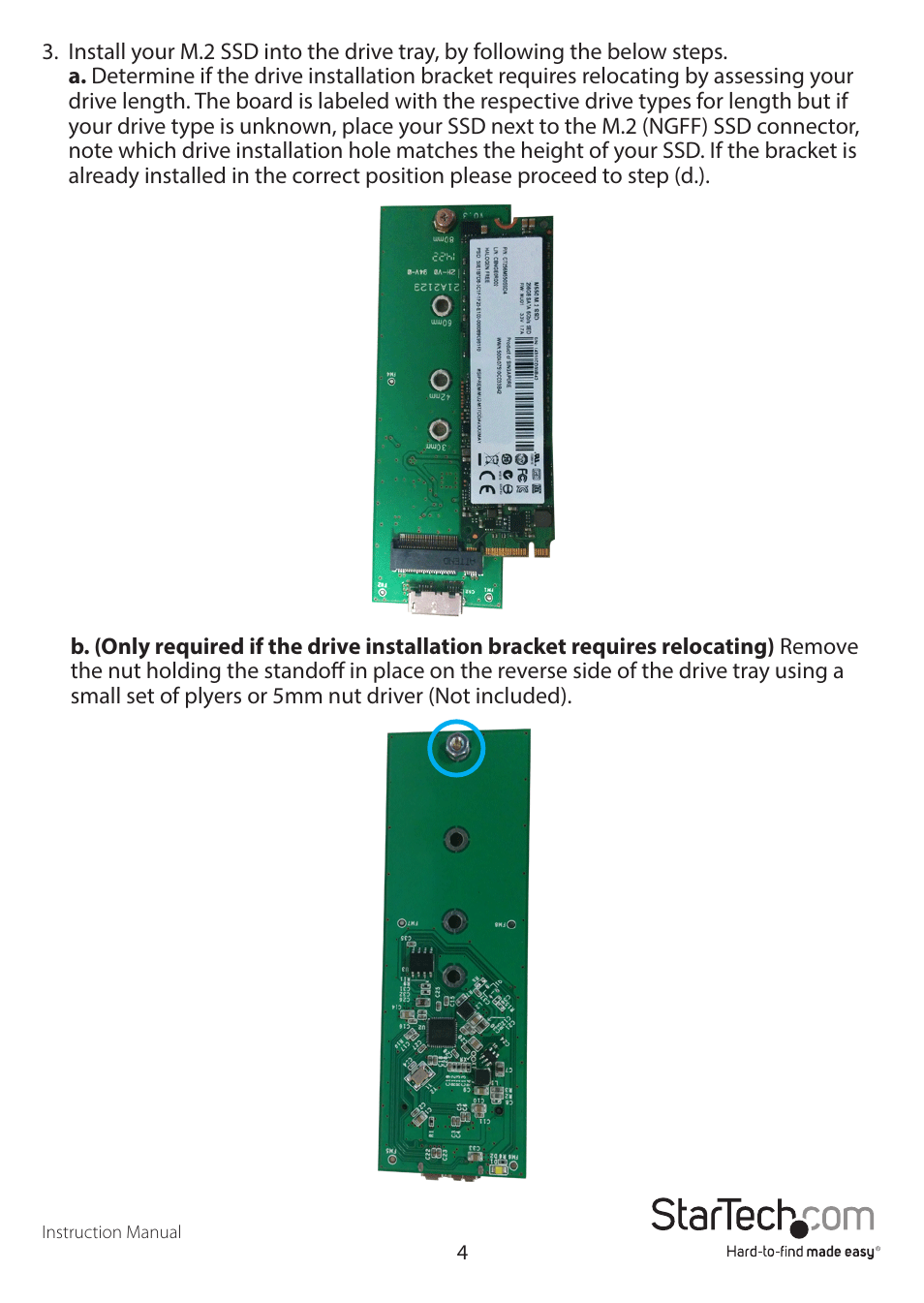 StarTech.com SM2NGFFMBU33 User Manual | Page 7 / 14