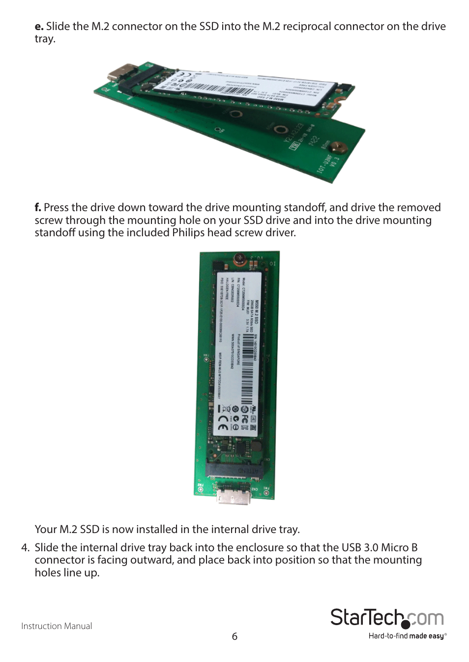 StarTech.com SM2NGFFMBU33 User Manual | Page 9 / 14