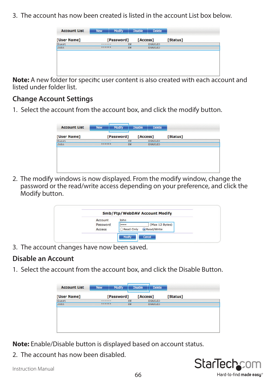 StarTech.com S352BMU3N Manual User Manual | Page 70 / 77
