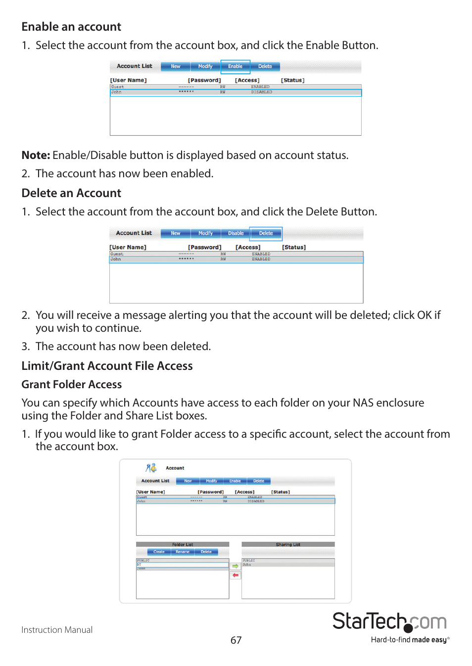 StarTech.com S352BMU3N Manual User Manual | Page 71 / 77