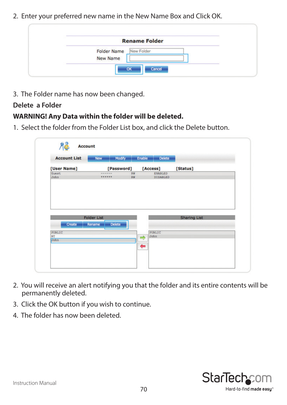 StarTech.com S352BMU3N Manual User Manual | Page 74 / 77