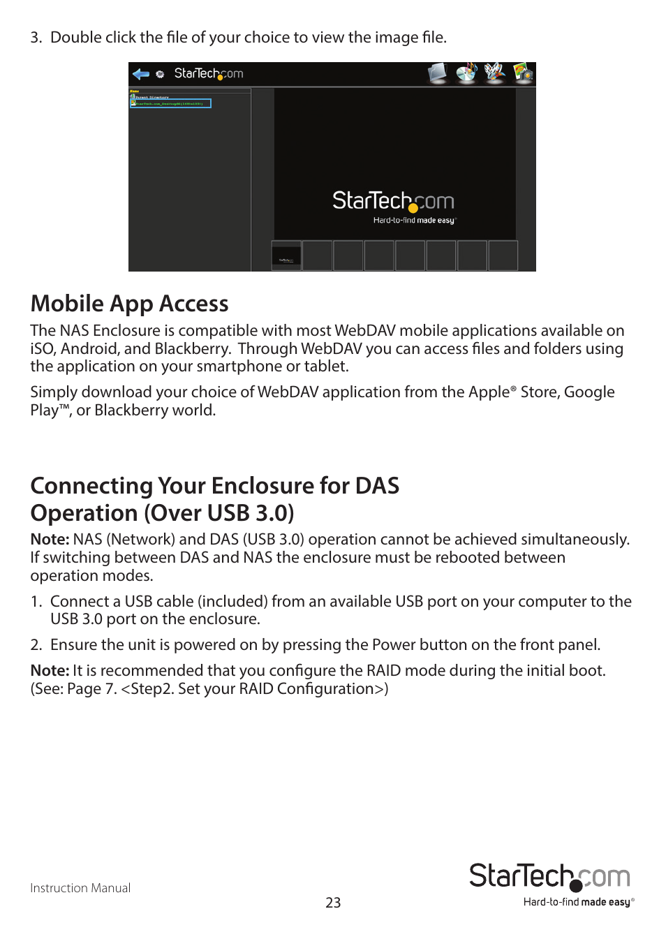Mobile app access | StarTech.com S352BMU3N Quick Start User Manual | Page 26 / 28