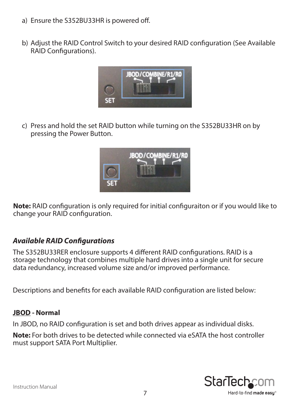 StarTech.com S352BU33HR Manual User Manual | Page 10 / 18