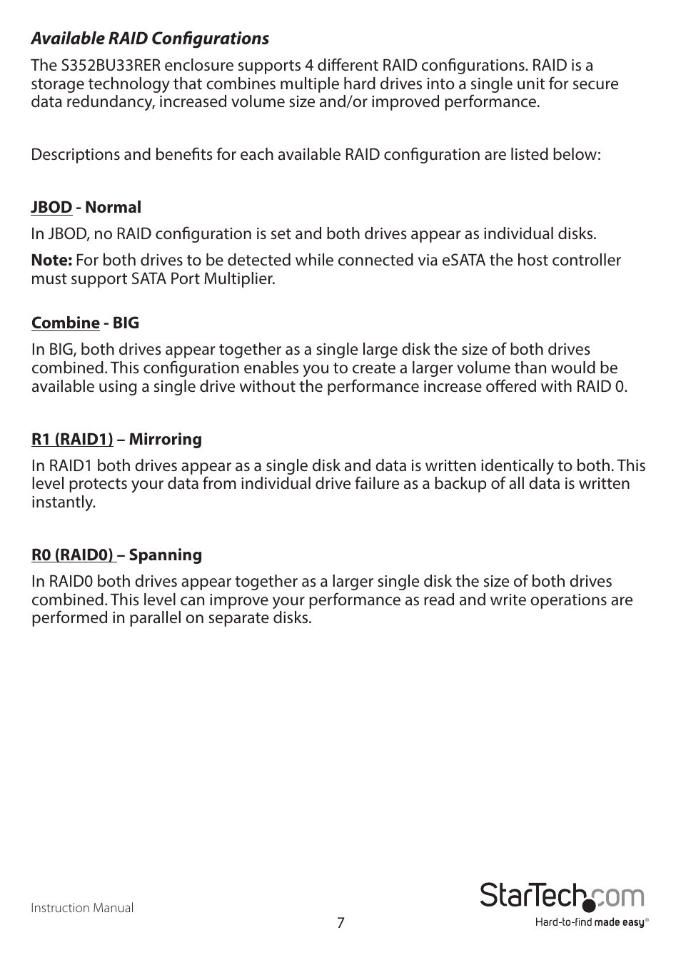 StarTech.com S352BU33HR Quick Start User Manual | Page 10 / 12