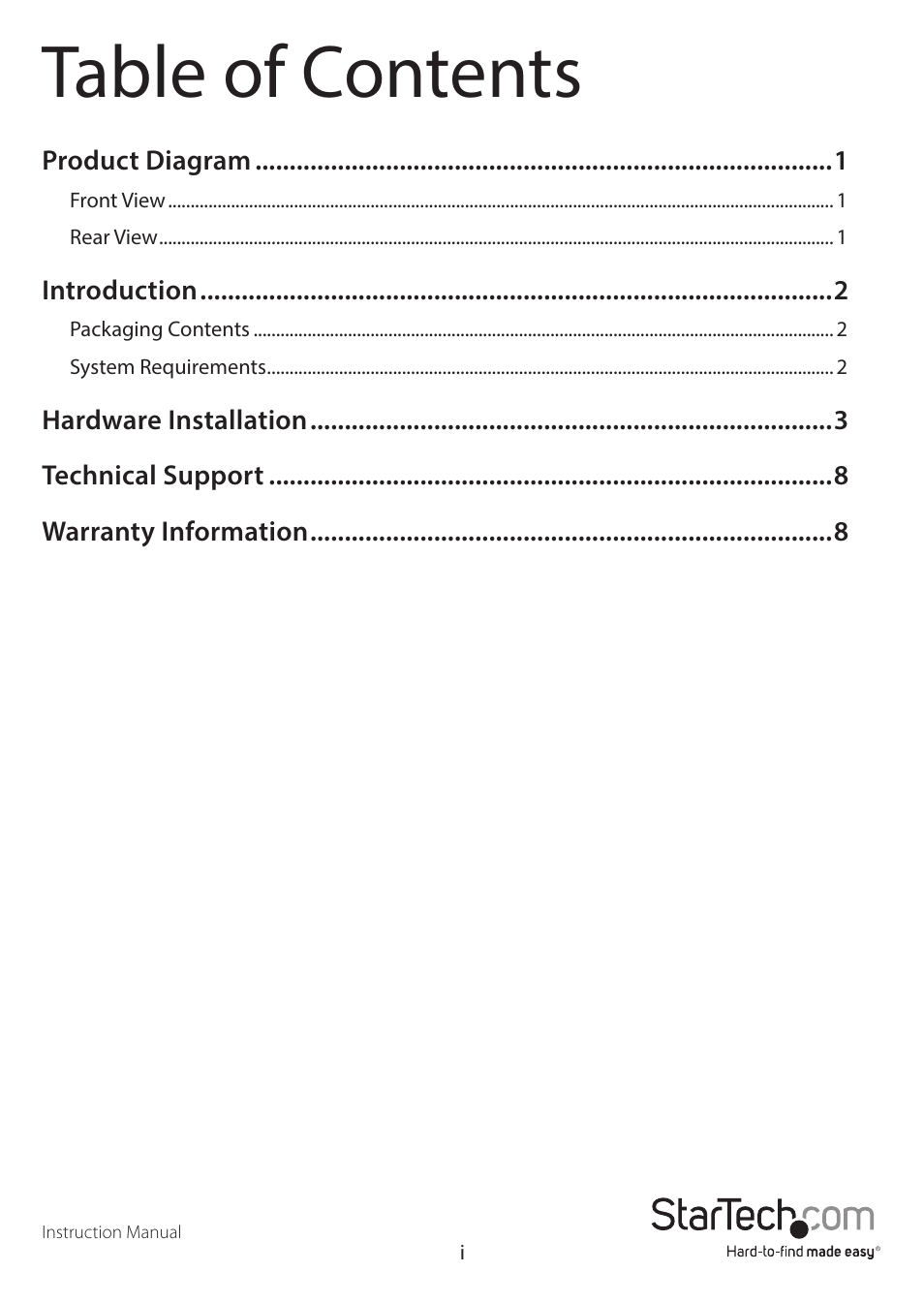 StarTech.com S352BU33HR Quick Start User Manual | Page 3 / 12