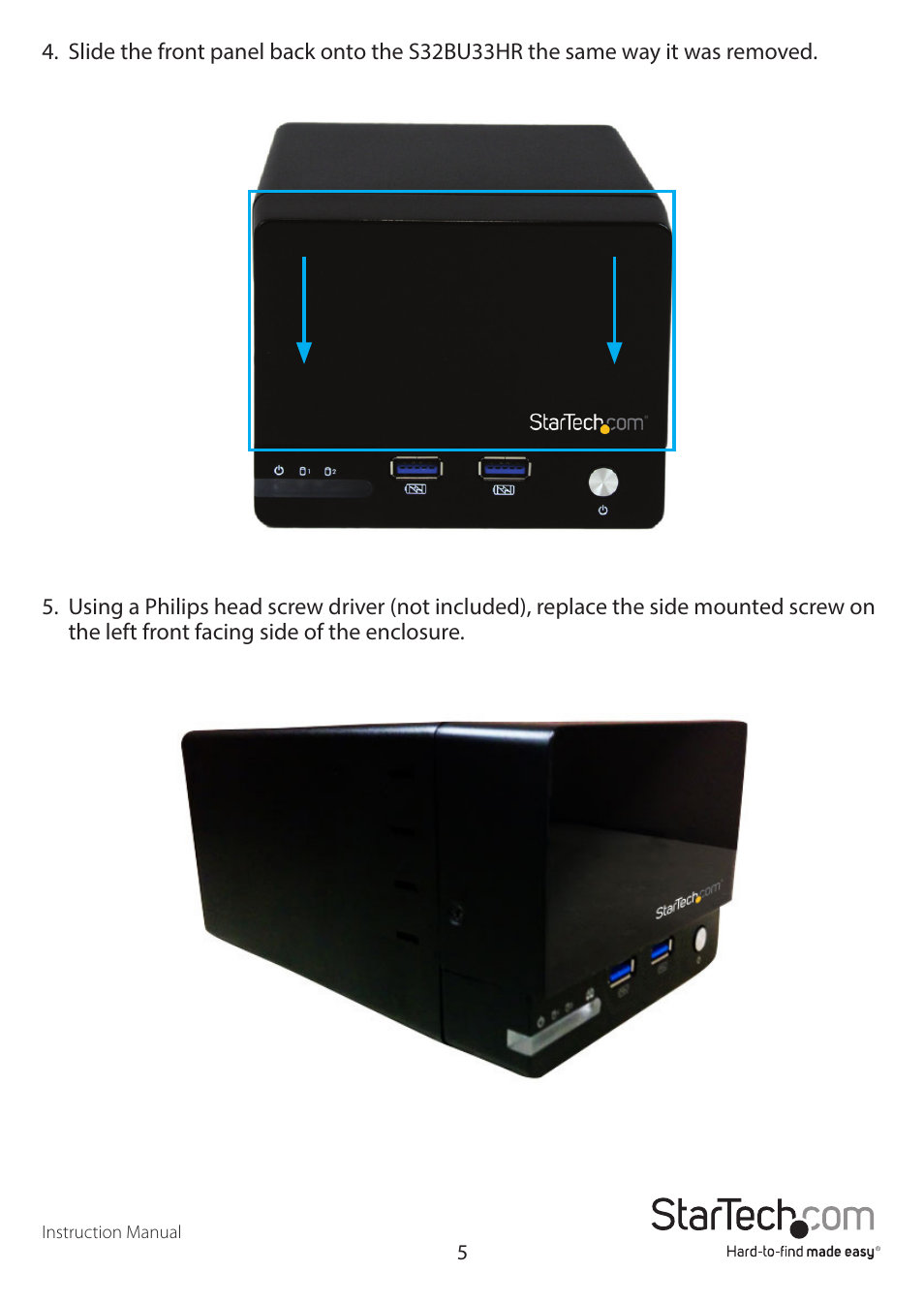 StarTech.com S352BU33HR Quick Start User Manual | Page 8 / 12
