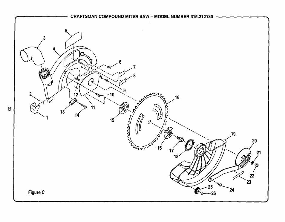 Craftsman 315.212130 User Manual | Page 32 / 36