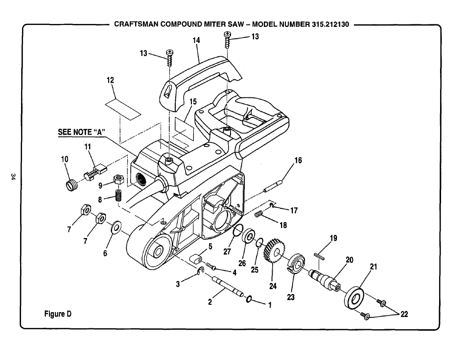 Craftsman 315.212130 User Manual | Page 34 / 36