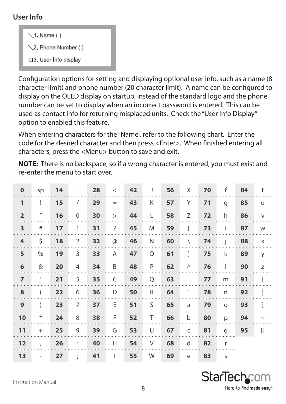 StarTech.com S2510BU3PW User Manual | Page 11 / 15
