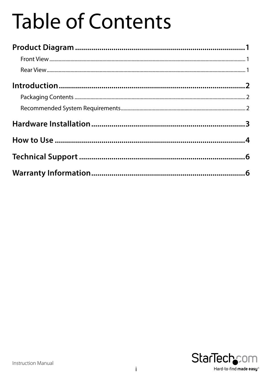StarTech.com S3510WMU33T User Manual | Page 3 / 10