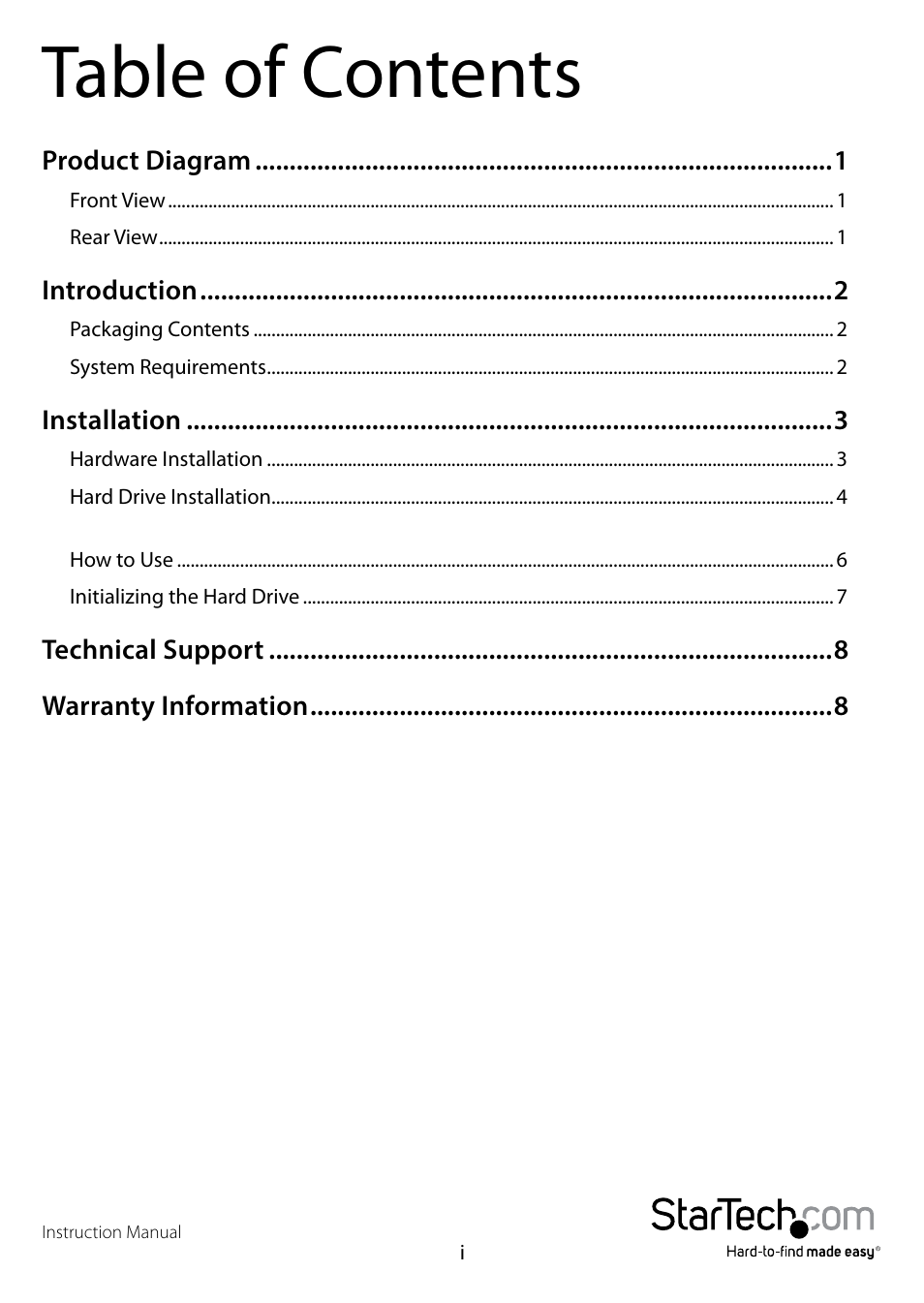 StarTech.com S2510U33RUSM User Manual | Page 3 / 11