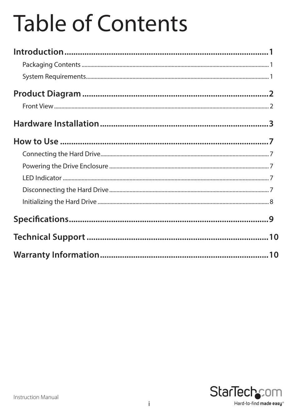 StarTech.com UNI251BMU33 User Manual | Page 3 / 14