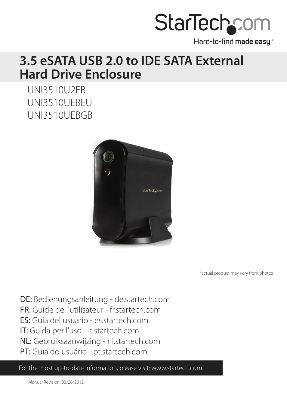 StarTech.com UNI3510UEBGB User Manual | 13 pages