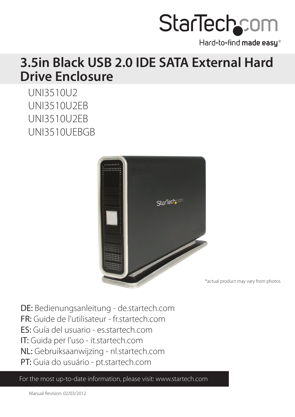 StarTech.com UNI3510UEBGB User Manual | 14 pages