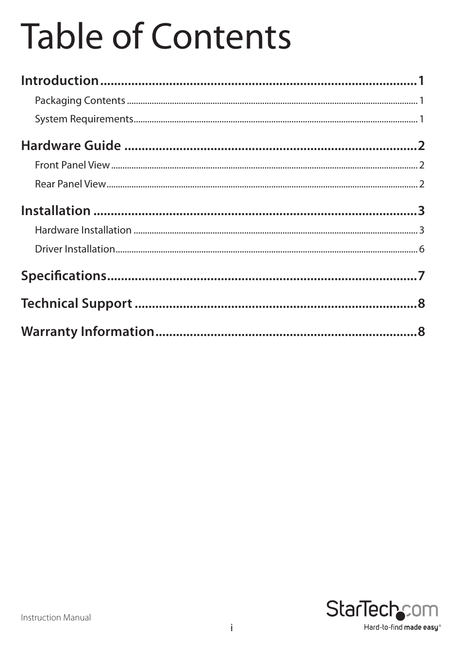 StarTech.com SAT3510U2V User Manual | Page 3 / 12