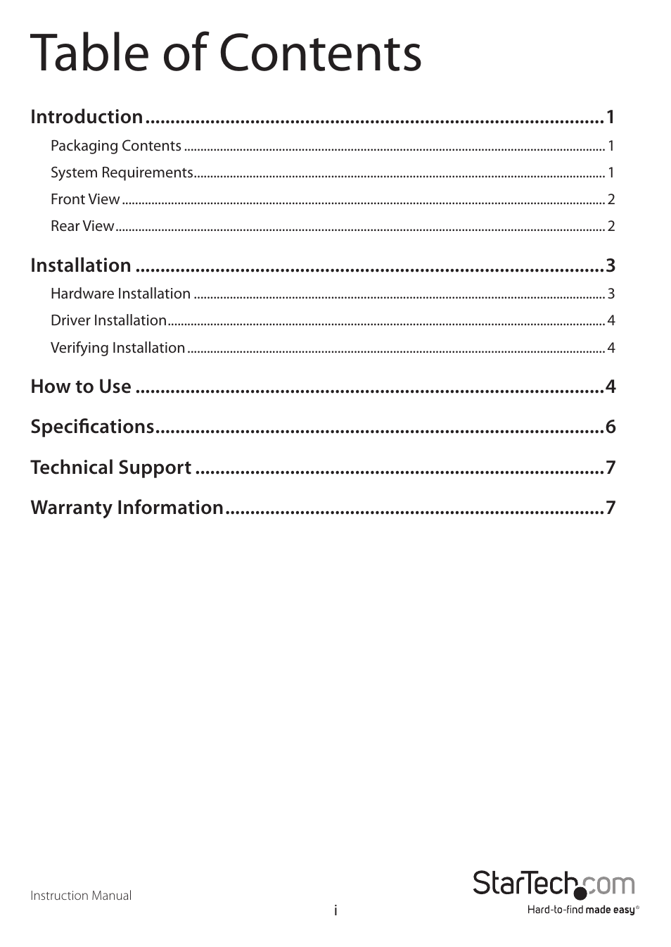 StarTech.com IDE3510U2GB User Manual | Page 3 / 11