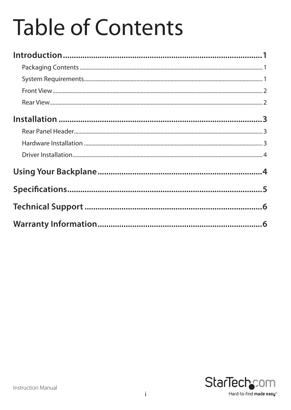 StarTech.com SATSASBAY3BK User Manual | Page 3 / 10