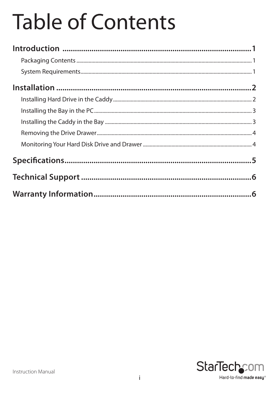 StarTech.com DRW110SATBK User Manual | Page 3 / 10