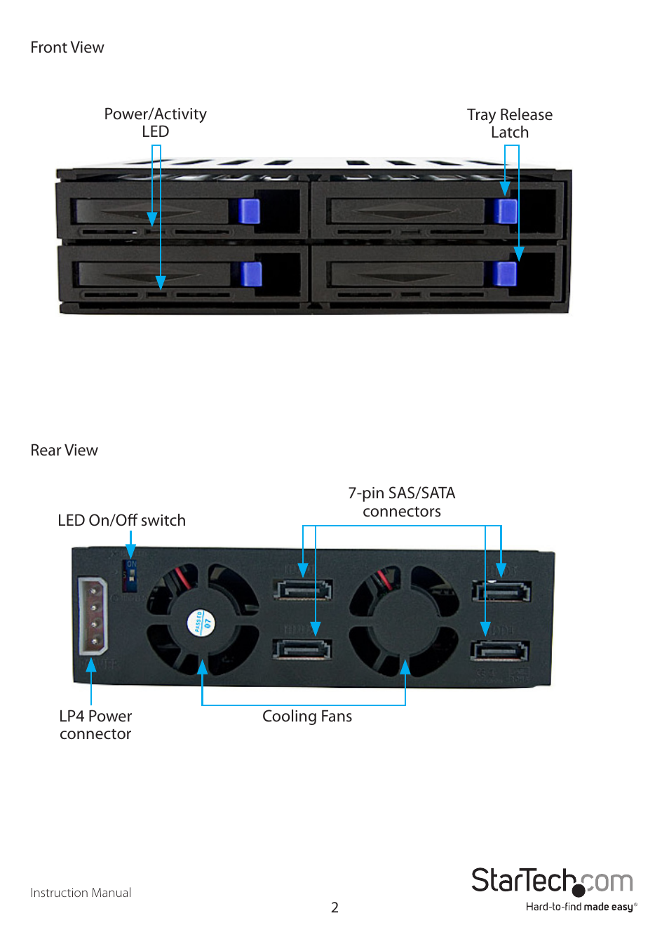 StarTech.com SATSASBAY425 User Manual | Page 5 / 9