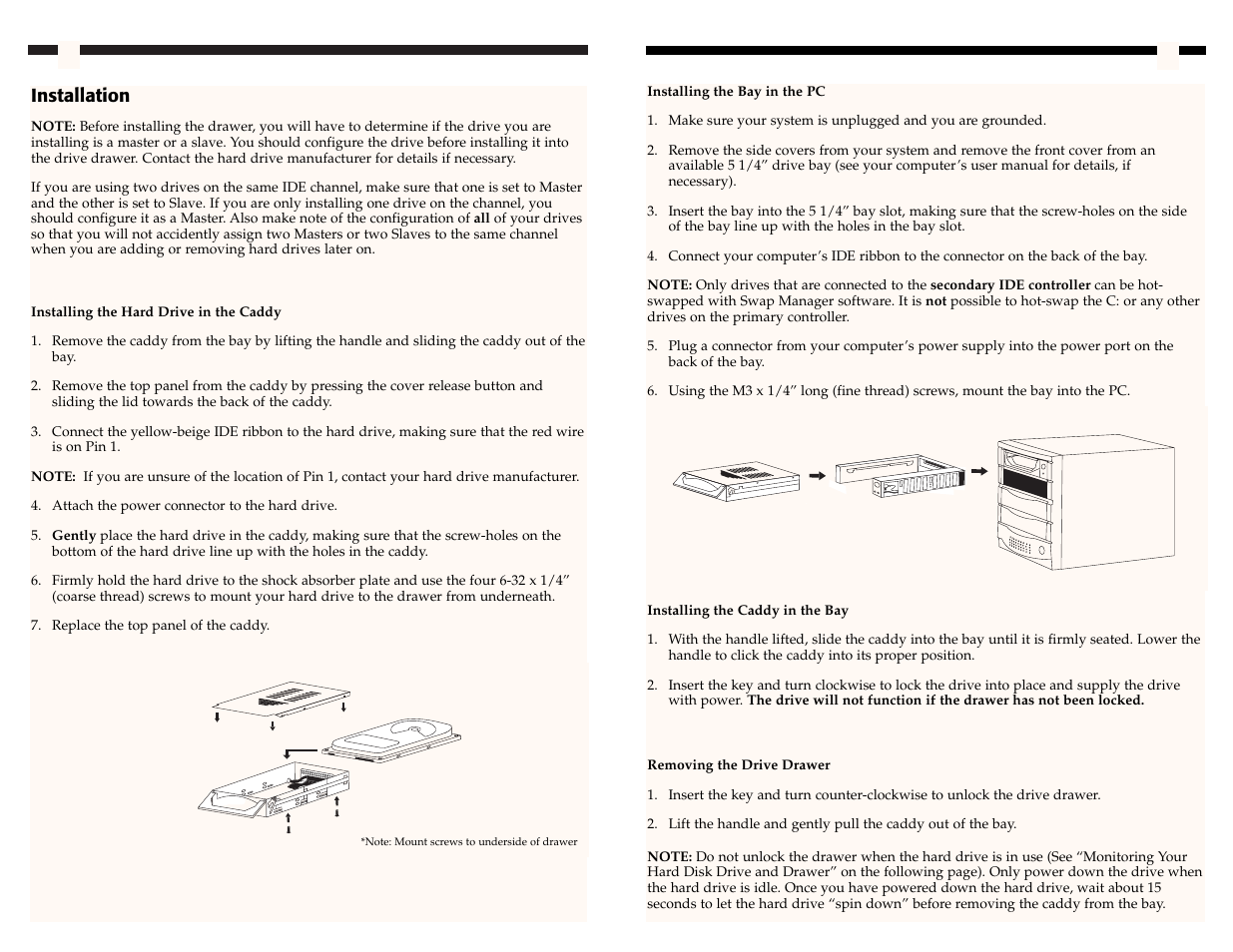 Installation | StarTech.com DRW115CADBK User Manual | Page 6 / 6