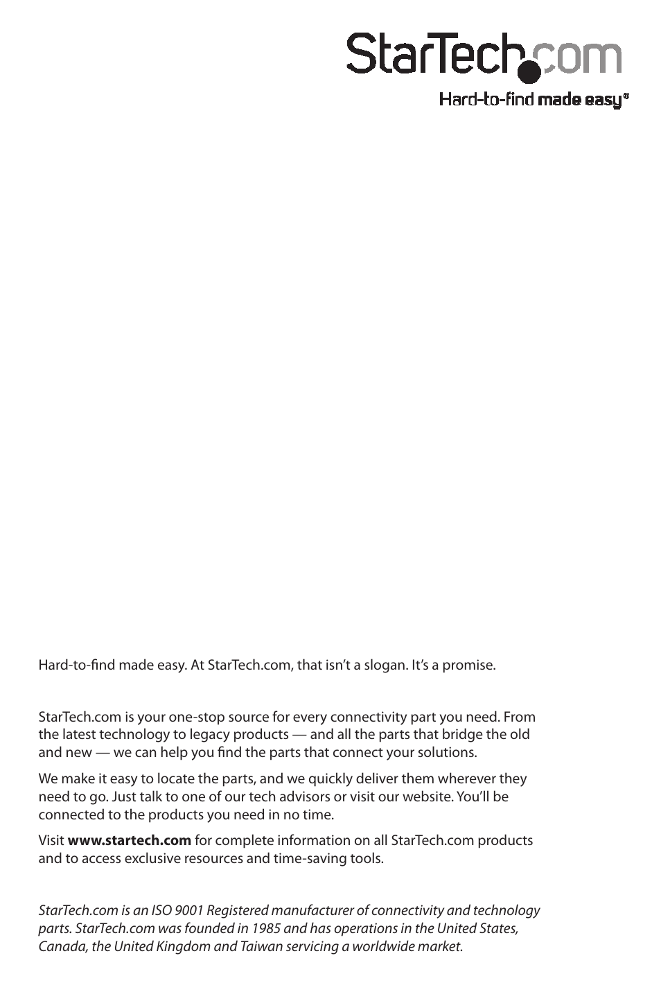 StarTech.com UNIDOCK2U User Manual | Page 11 / 11