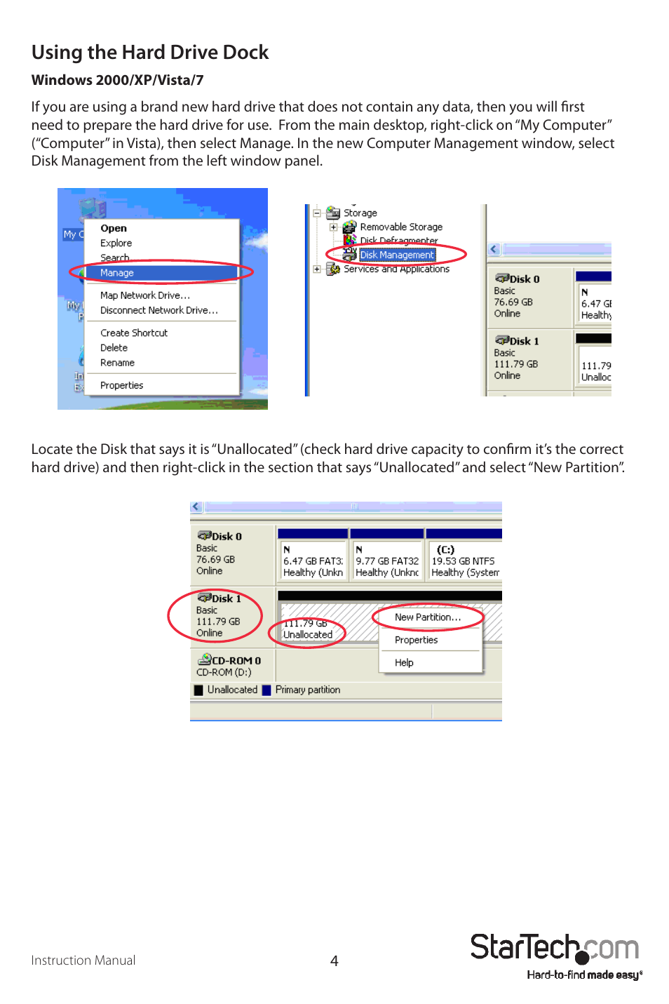 Using the hard drive dock | StarTech.com UNIDOCK2U User Manual | Page 7 / 11