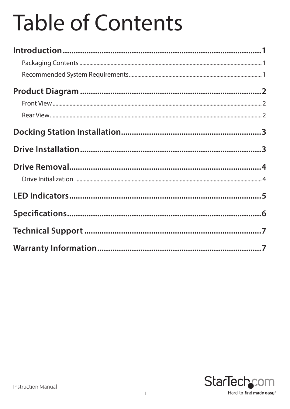 StarTech.com SDOCKU33EBV User Manual | Page 3 / 11