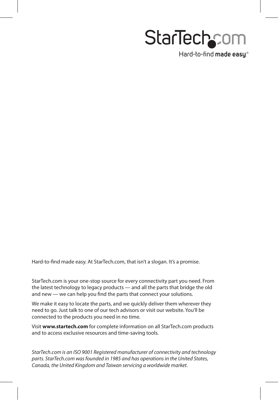 StarTech.com SATDOCK4U3E User Manual | Page 12 / 12