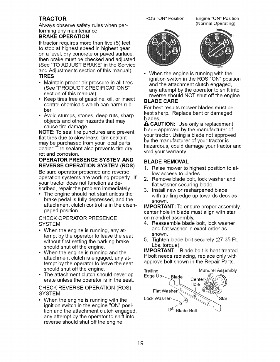 Tractor | Craftsman 917.275380 User Manual | Page 19 / 60