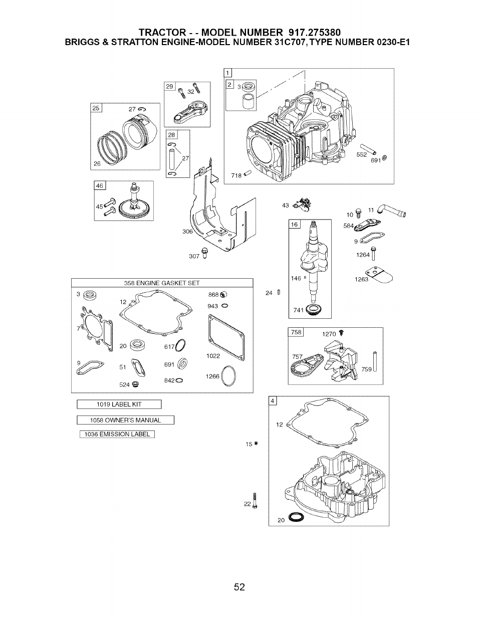 Craftsman 917.275380 User Manual | Page 52 / 60
