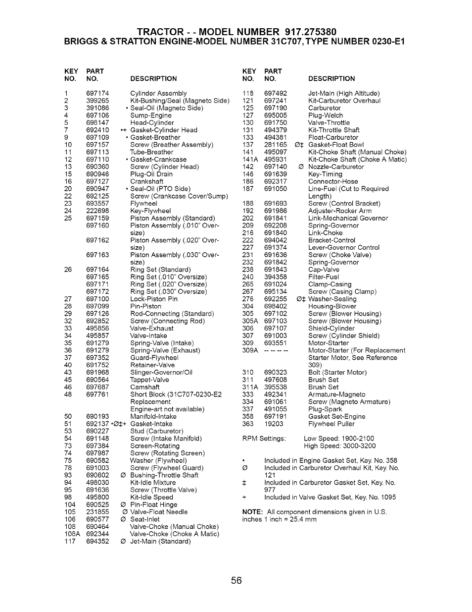 Craftsman 917.275380 User Manual | Page 56 / 60