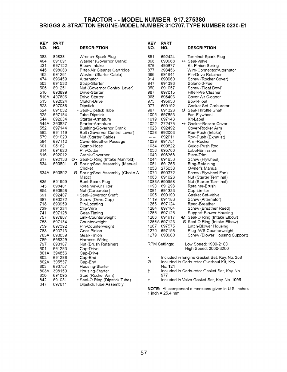 Craftsman 917.275380 User Manual | Page 57 / 60